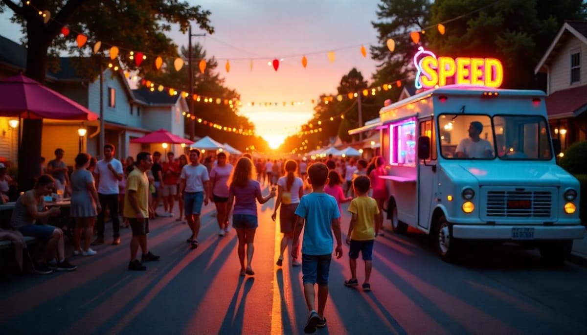 Speed Ice Cream Truck Block Party Fun