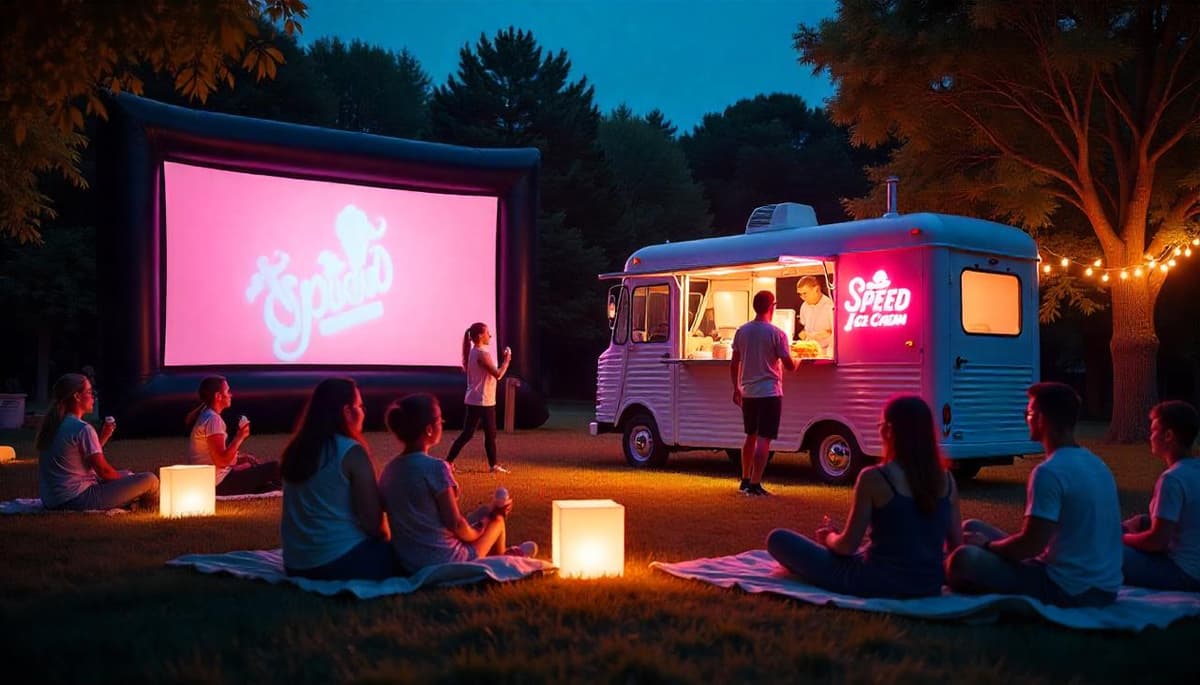 Looking for a sweet treat to enjoy during your movie night? Speed Ice Cream Truck brings delicious ice cream to your event in MA, RI, and NH!